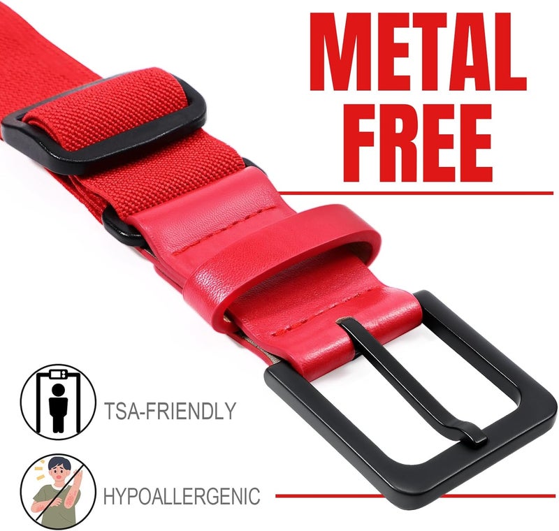 Werforu Baseball Socks and Non-Metal Nickel-Free Belt-Adjustable Belt with Non-allergic Plastic Buckle Softball Socks for kid - Image 2